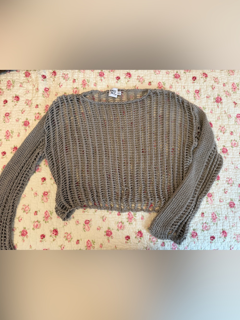 Princess Polly Gray Knit long sleeve sweater
Size xs/s